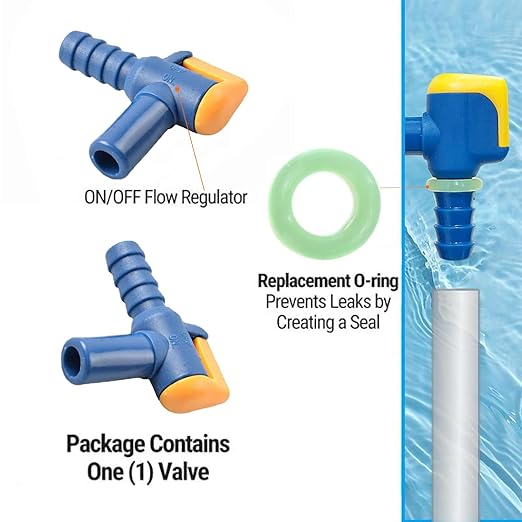 4pcs Bite Valve Replacement for Camelbak, Hydration Pack Mouthpiece with 1 Angled Tube Connector and O-Ring Replacement Parts for Camelbak Backpack Water Reservoir (4, Blue)