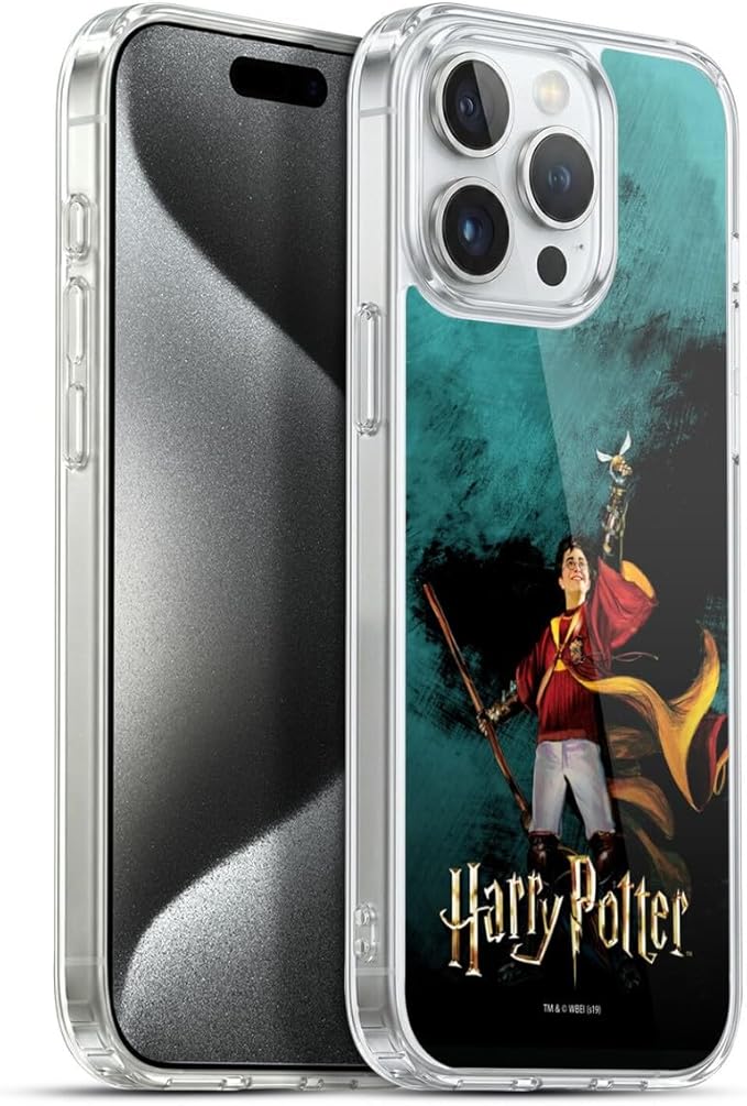 Head Case Designs Officially Licensed Harry Potter Quidditch 3 Prisoner of Azkaban II Gel Case [Military Grade Protection] Compatible with Apple iPhone 15 Pro Max and Compatible with MagSafe