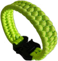 Parachute Cord Bracelets Trilobite Weaved Paracord Bracelet with Side Release Buckle 8.7 inch Black Bracelet for Men Women 1 Set