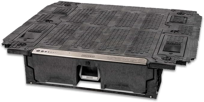 DECKED Truck Bed Storage System with System Accessories | Compatible with Toyota Tacoma with Power Accessory Bed (2024-Current) 6'1"