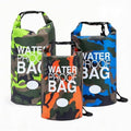 Waterproof Backpack Roll Top Dry Bag Set of 3 (2L 5L 10L) – PVC Dry Bags Waterproof for Kayaking, Camping, Beach & Travel – Floating Outdoor Dry Sack (Camouflage Orange, Dark Blue, Green)