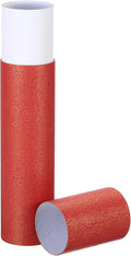 PATIKIL 2 Inch x 11 Inch Poster Tube, 1Pcs Photo Storage Tube Portable Shipping Mailing Tubes Calligraphy Painting Tubes Round Carrying Case for Storing Paper Art Map Documents, Red