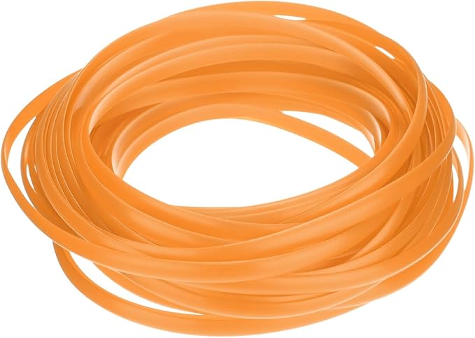 M METERXITY 1-Pack Wicker Repair Kit, 5mm x 33ft/10m Plastic Flat Rattan Replacement Supplies for Patio Furniture Repair/Basket Making/Chair Weaving, Synthetic Woven Rattan [Orange Yellow]