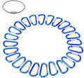 STURME 2" Aluminum D Ring Carabiners Clip D Shape Spring Loaded Gate Small Keychain Carabiner Clip Set Outdoor Camping Mini Lock Snap Hooks Spring Link Key Chain Durable Improved 24 PCS