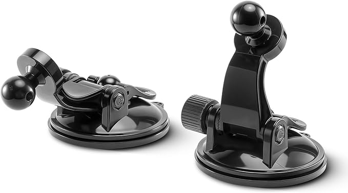 1Zero 2 PCS Adjustable GPS Car Mount for Garmin Nuvi Dezl Drive Drivesmart Zumo Driveassist DriveLuxe StreetPilot RV, Replacement Suction Cup GPS Dash Ball Mount Dashboard Windshield Car Holder