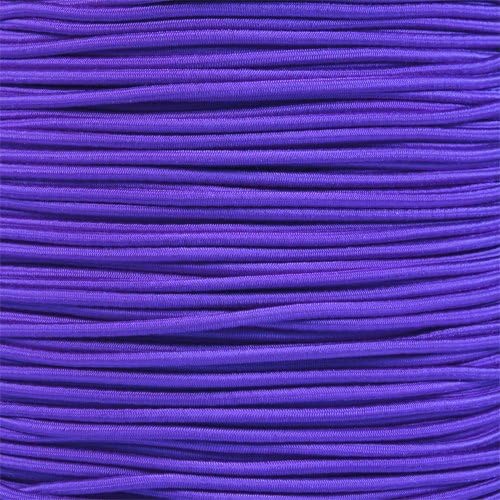 Paracord Planet 1/8-Inch Shock Cord for Replacements, Repairs, and Outdoors – Acid Purple (50 ft)