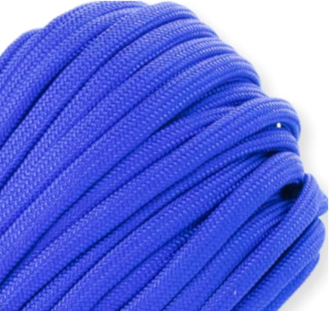 Paracord Planet Solid Color 550lb Paracord – 7 Strand Type III Nylon Cord for Indoor and Outdoor Tasks – Electric Blue (25 ft)