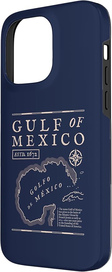 Gulf of Mexico 1672 Historic Map Case for iPhone 14 Pro Max