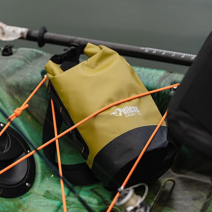 Pelican Waterproof Dry Bag 10L/20L/30L - Reflective - Exodry - Waterproof - Keeps Gear Dry for Kayaking, Beach, Rafting and Fishing