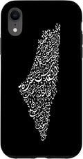 Historic Palestine Map of Cities - Arabic Calligraphy Case for iPhone XR