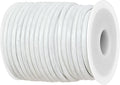 GENIQUE Real/Genuine Round Leather String Cord for Necklace, Bracelets, Jewellery, Braiding (3mm, White)
