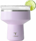 REDUCE Saltini 16 oz Cocktail Tumbler - Insulated Margarita Tumbler with Lid - Keeps Drinks Cold for 10 Hours - 360 Sippable Martini Glass Alternative - Shatterproof, Perfect for Parties - Lilac Bud
