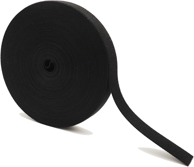 Hook and Loop Roll, 50ft x 3/4inch Cut to Length Straps, Fastening Cable Ties Reusable, Multi-purpose Cable Management Wire Ties Cable Straps Hook Loop Self-Gripping