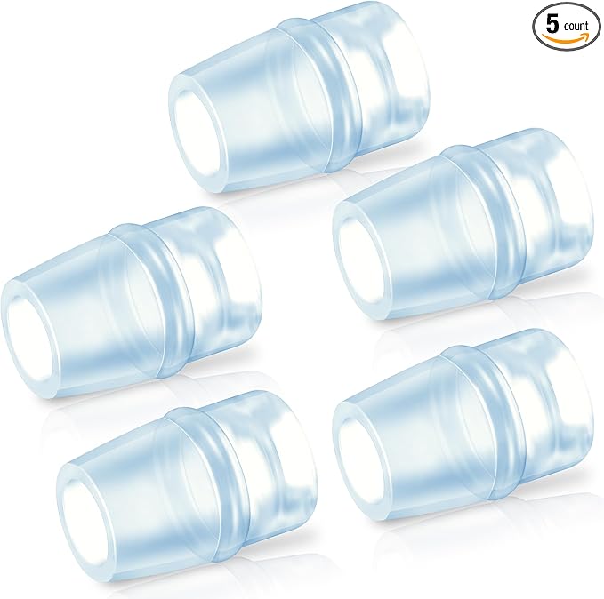 Enhon 5 Packs Bite Valve Replacement Sheath for Water Bladder, Compatible with Osprey Packs Hydraulics Reservoirs, Hydration Pack Bite Valve Silicone Nozzle Mouthpiece Replacement