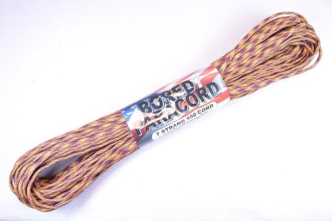 BORED? PARACORD! 550 lb Paracord – Ideal for Crafting, DIY Projects, Camping, Military & Active Outdoors – 300+ Colors – Tactical Parachute Cord Type III – Strong - Norwich 50 Feet