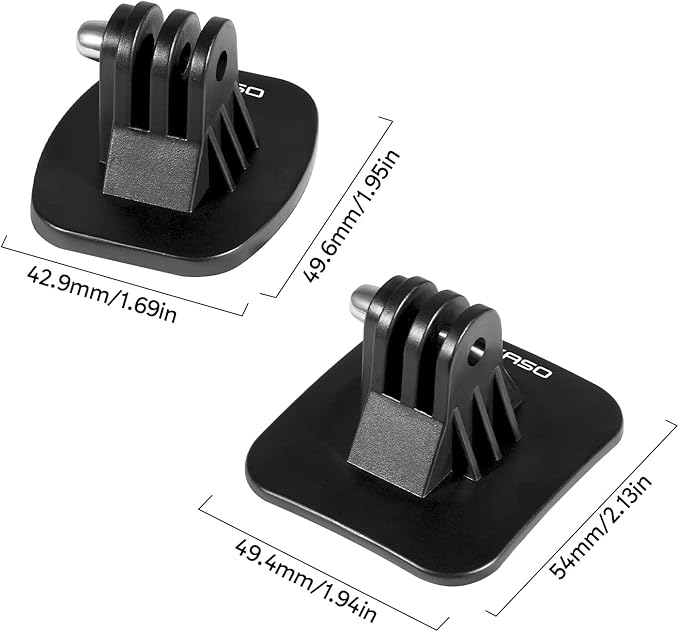 AKASO Adhesive Mount Kit Helmet Sticky Mount Accessory Kit for GoPro Hero13 12 11 10 9, Insta 360 X5 X4 X3, DJI, 360/EK7000/EK7000 Pro/Brave 4/Brave 4 Pro/Brave 7 LE/Brave 7 Action Cameras