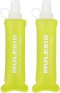 Soft Flask Running Bottles Collapsible Water Bottle Foldable for Traveling Running Vest Collapse Hydration TPU 250ml for Runner(250ml-Pack of 2)