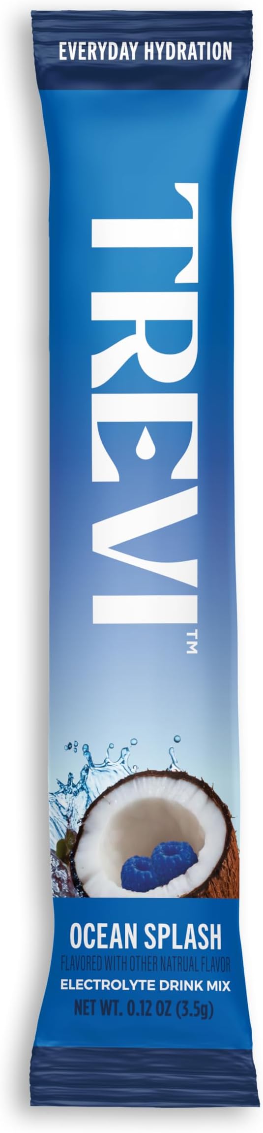 TREVI™ Everyday Sugar Free Electrolytes - Essential Drink Mix Hydration Powder Packets - 20 Count - Ocean Splash