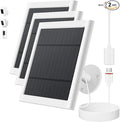 Solar Panel for Ring Camera, 3 Pack 4W Solar Charger Compatible with Rings Spotlight &All-New Stick Up Outdoor Cam Battery, 10ft Long Cable with USB-C to Ring Barrel Plug Adapter