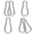 Carabiner, Heavy Duty Galvanized Steel Spring Snap Hook Carabiner Clips with 1000LBS Holding Capacity, Ideal for Outdoor, Hammock, Swing and Travel (M12 4.7Inch, 6PCS)