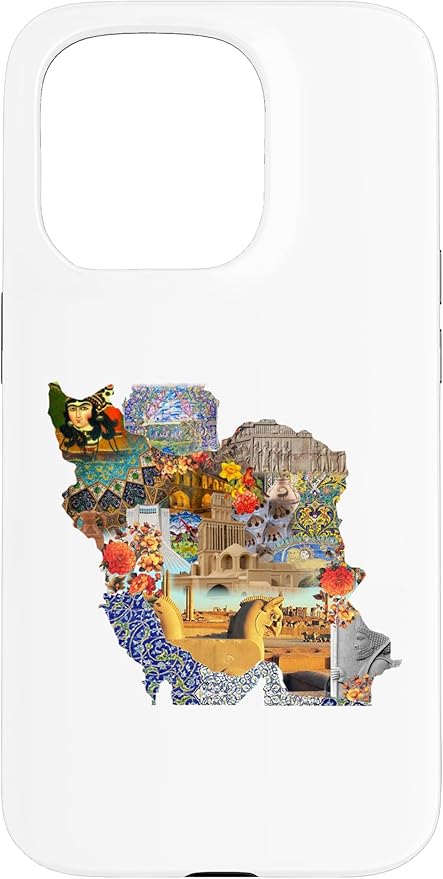 Map of Persian empire, Iran Map Case for iPhone 15 Pro