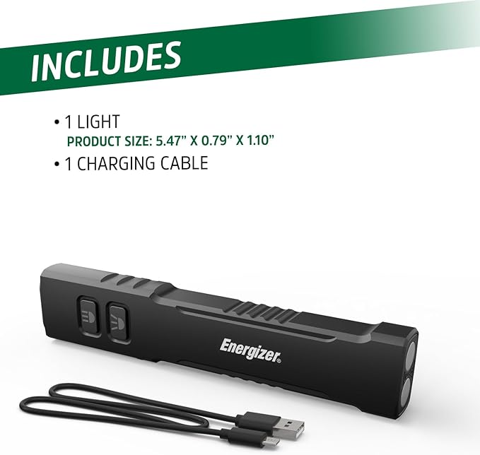 Energizer 1200SL-R Flashlight Rechargeable for EDC, Tactical Flashlight Ultra Bright, IPX4 Water-Resistant, USB-C Cable Included