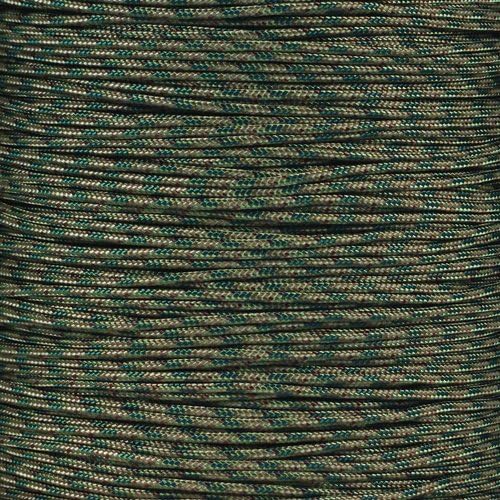 Paracord Planet 95lb Paracord – 1 Strand Type I Parachute Cord for Outdoors and DIY – Dark Multicamo (25 ft)