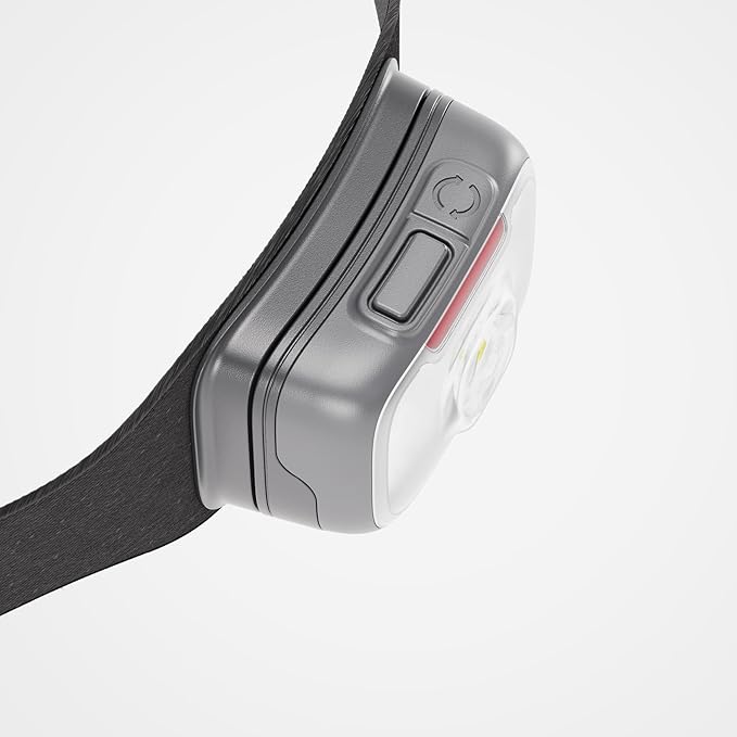 BioLite Range 400 Waterproof, Fast-Charging Rechargeable Headlamp, Midnight Grey, 400 Lumens, USB-C Charging, 90m Beam, 200 Hour runtime