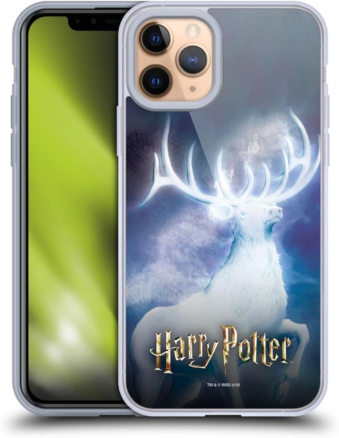 Head Case Designs Officially Licensed Harry Potter Stag Patronus Prisoner of Azkaban II Gel Case [Military Grade Protection] Compatible with Apple iPhone 11 Pro and Compatible with MagSafe
