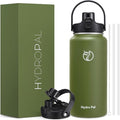 64oz Half Gallon Insulated Water Bottle with 2-in-1 Lid (Chug & Straw), Double Walled Vacuum Stainless Steel Water Bottles, Wide Mouth Leakproof Insulated Jug with Straw