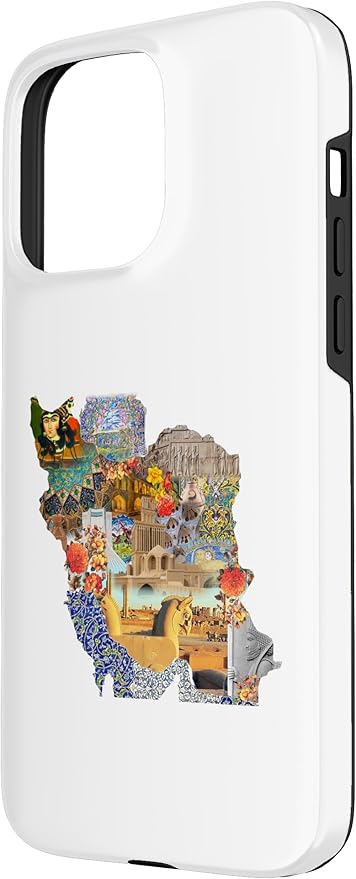 Map of Persian empire, Iran Map Case for iPhone 15 Pro Max