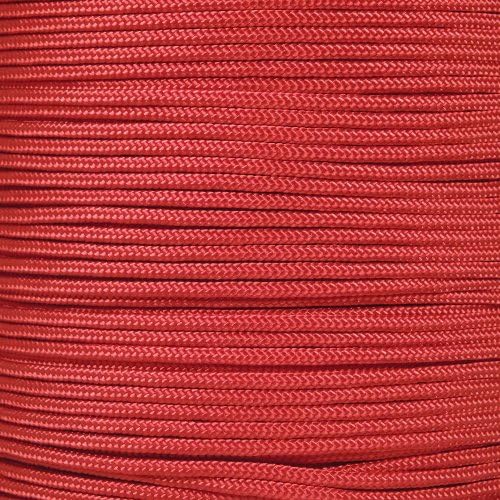 Paracord Planet 325 Paracord – 3 mm Type II Nylon Parachute Cord with 3 Inner Strands (Imperial Red, 10 ft)