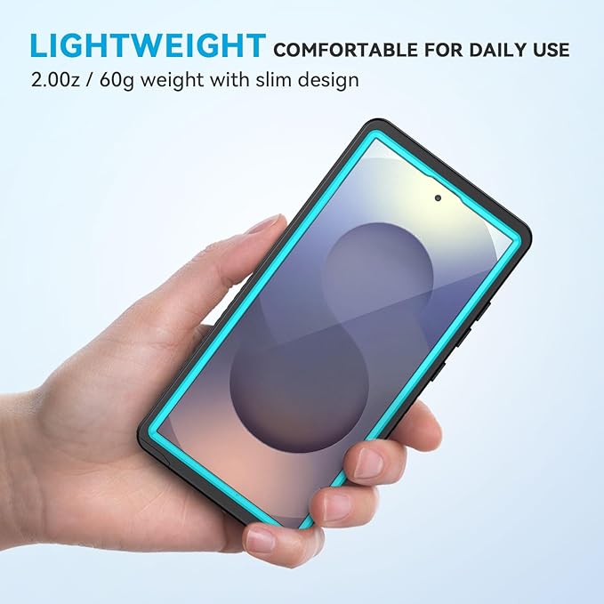 Lanhiem for Samsung Galaxy S25 Ultra Case, IP68 Waterproof Dustproof, Built-in Screen Protector, Rugged Full Body Shockproof Protective Cover for Galaxy S25 Ultra 5G 6.9 Inch, Blue