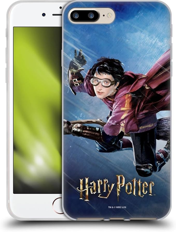 Head Case Designs Officially Licensed Harry Potter Quidditch 1 Prisoner of Azkaban II Gel Case [Military Grade Protection] Compatible with Apple iPhone 7 Plus/iPhone 8 and Compatible with MagSafe