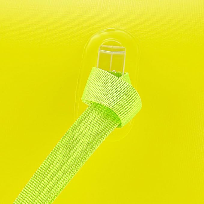 Swim Buoy for Open Water, 20L Swim Safety Float Waterproof Dry Bag for Swimmers Triathletes Kayakers Snorkelers, Swimming Pull Buoy for Safer Swim Training (Light Yellow)