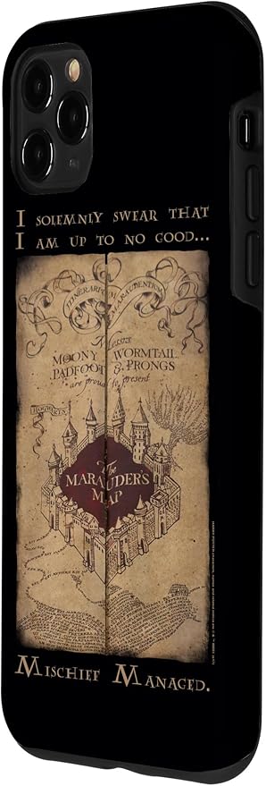 iPhone 11 Pro Max Harry Potter Marauder's Map Words Case