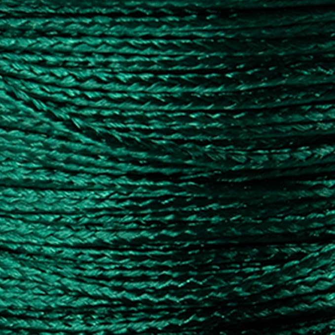 Paracord Planet Micro Paracord – Thin Braided Cord for Crafting, Fishing, and DIY Projects in 125 ft Spools – Emerald Green
