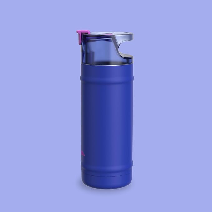 bubba 18 oz Dualsip Insulated Stainless Steel Water Bottle with Straw - Reusable, Leakproof, Lightweight, Dishwasher Safe, Lead-Free and BPA-Free, Ocean Energy