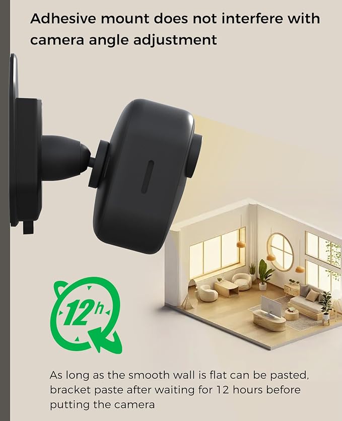 3 Pack Blink Camera No Drill No Screws Wall Mount Bracket for Blink Outdoor 4/Outdoor 2K+/Mini /Mini 2K+ /Indoor Camera, HBV Adhesive Mount