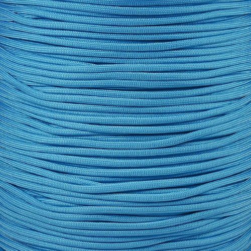 Paracord Planet 100' Hanks Parachute 550 Cord Type III 7 Strand Paracord Top 40 Most Popular Colors (Neon Turquoise)