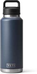 YETI Rambler 46 oz Bottle, Leakproof, Vacuum Insulated, Stainless Steel with Chug Cap, Navy