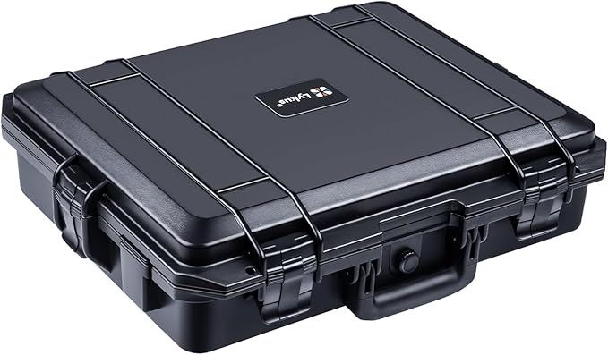 Lykus HC-4610 Waterproof Hard Case with Foam, Interior Size 18.1x14.2x5.1 inch, Suitable for camera,laptop,electronic equipment and more