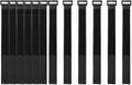 YiwerDer [16 Pack] 1 x 12" Hook and Loop Reusable Fastening Nylon Cable Straps, Durable Functional Ties Organizer Fastener to Keep Your Places Tidy
