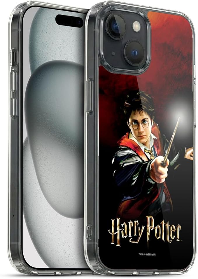 Head Case Designs Officially Licensed Harry Potter Harry Portrait Prisoner of Azkaban II Gel Case [Military Grade Protection] Compatible with Apple iPhone 15 and Compatible with MagSafe