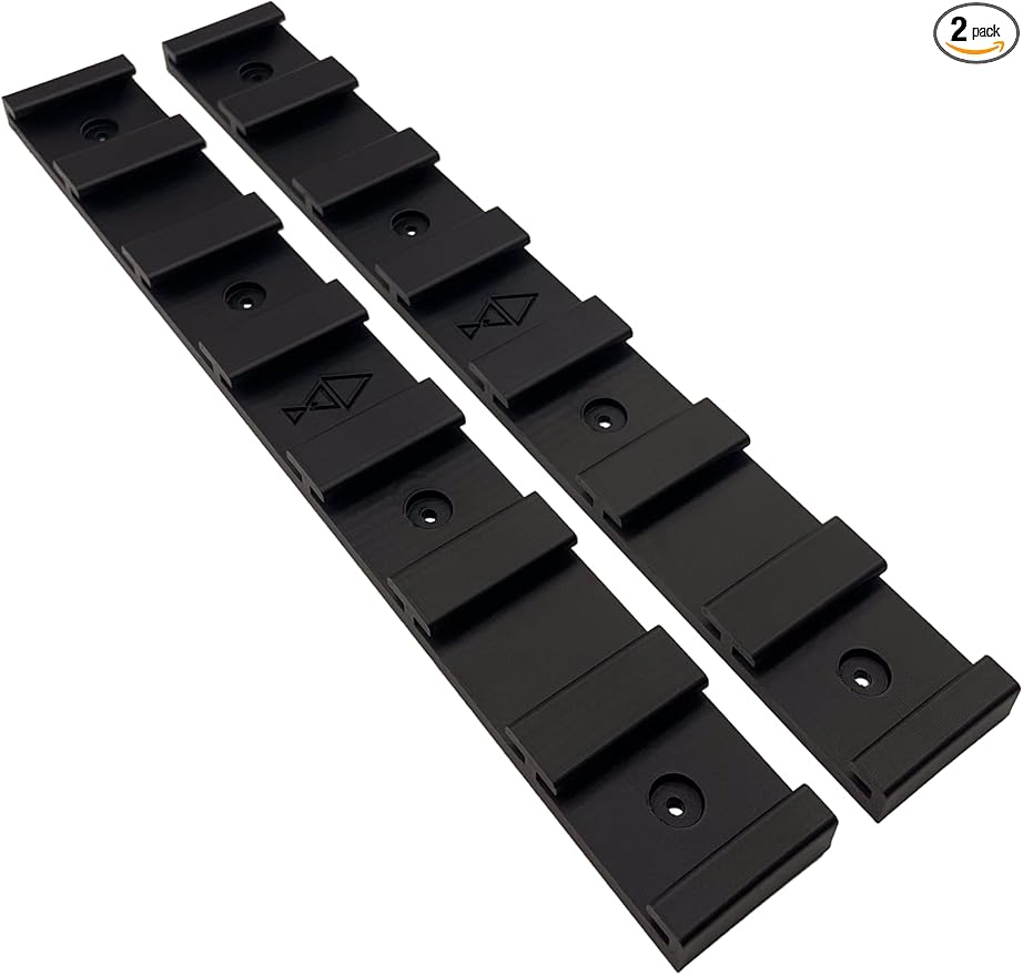 Modular Wall Storage System Rail — Garage Organizer for Fishing, Ski, Bike and Outdoor Gear | PETG, Made in USA