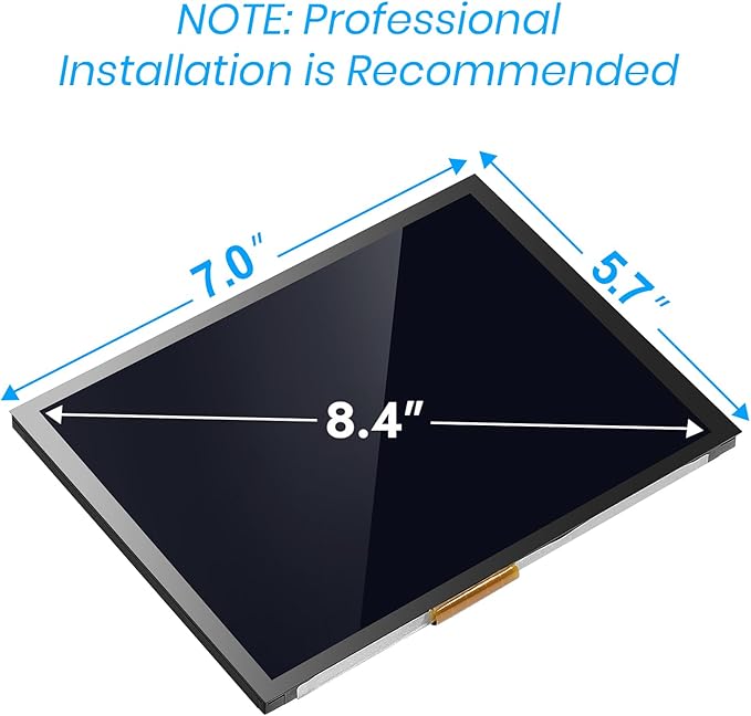 8.4 Inch Uconnect 4C UAQ LCD Monitor Touch-Screen Replacement Radio Navigation New OEM Compatible with 2017-2022 Dodge RAM Jeep Chrysler Replace #LA084X01(SL)(02)