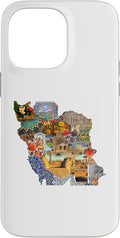 Map of Persian empire, Iran Map Case for iPhone 14 Pro Max