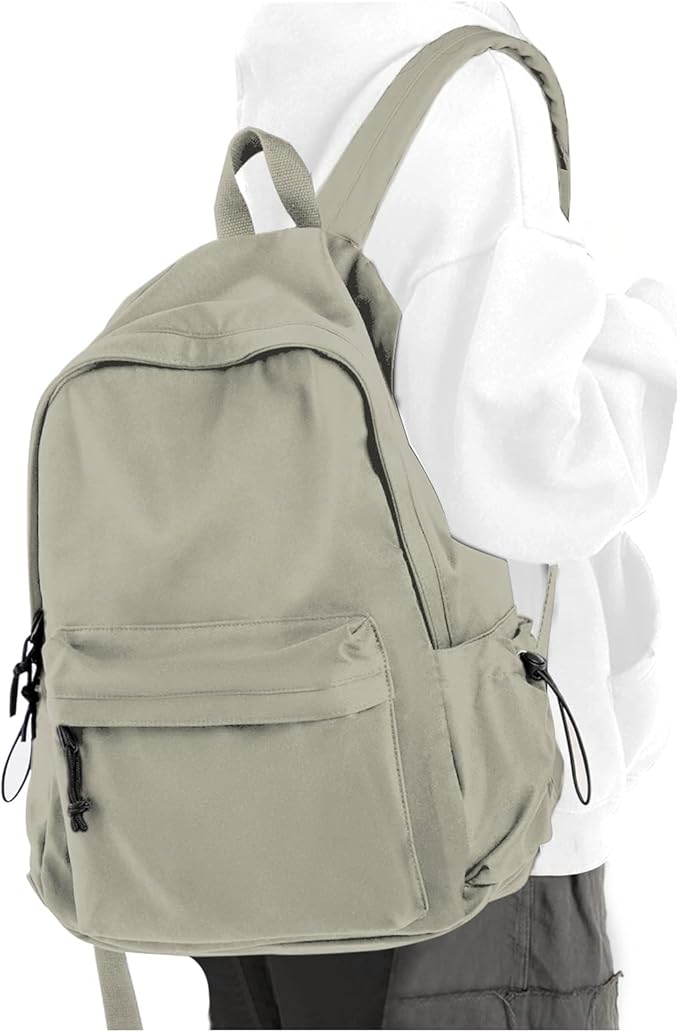 Purple School Backpack for Girls Water Resistant High School Book Bag Simple Backpack for Teens Boys Girls, Lightweight Middle Back Pack Daypack