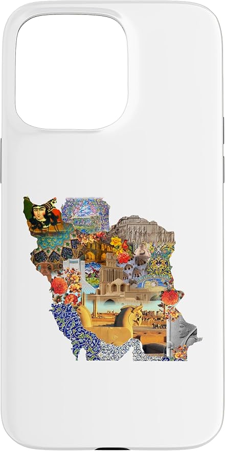 Map of Persian empire, Iran Map Case for iPhone 15 Pro Max