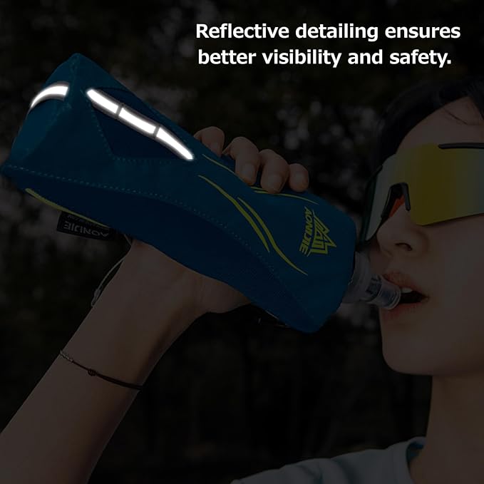 Azarxis TPU Soft Flask Collapsible Water Bottles BPA-Free 250ml 350ml 500ml 600ml for Hydration Vest Pack Running Hiking Cycling Climbing